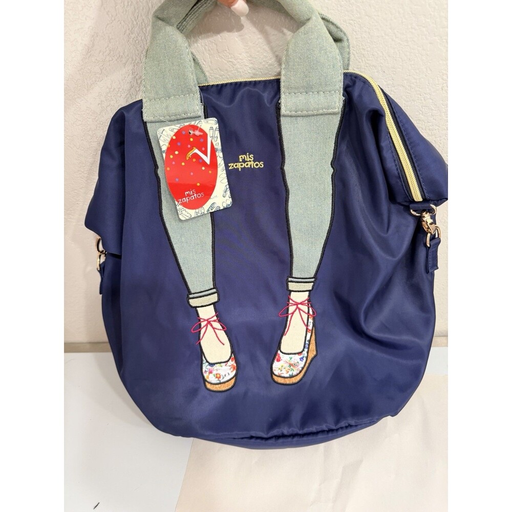 Mis Zapatos Japanese Backpack Blue Denim NWT Authentic New With Tags